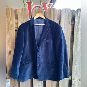 Size 45 Tommy Hilfiger velvet blue blazer